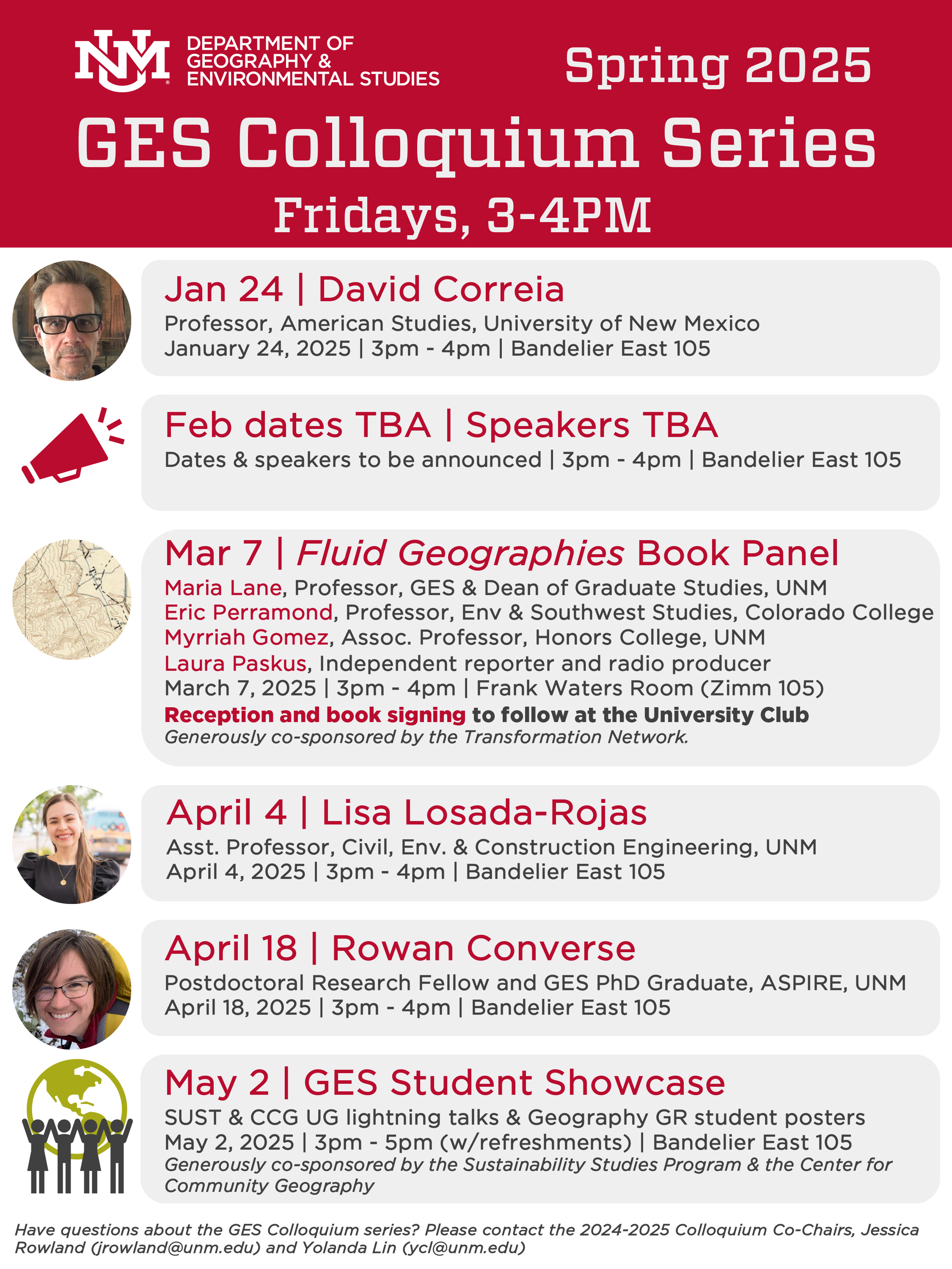 GES Colloquium Series Spring 2025