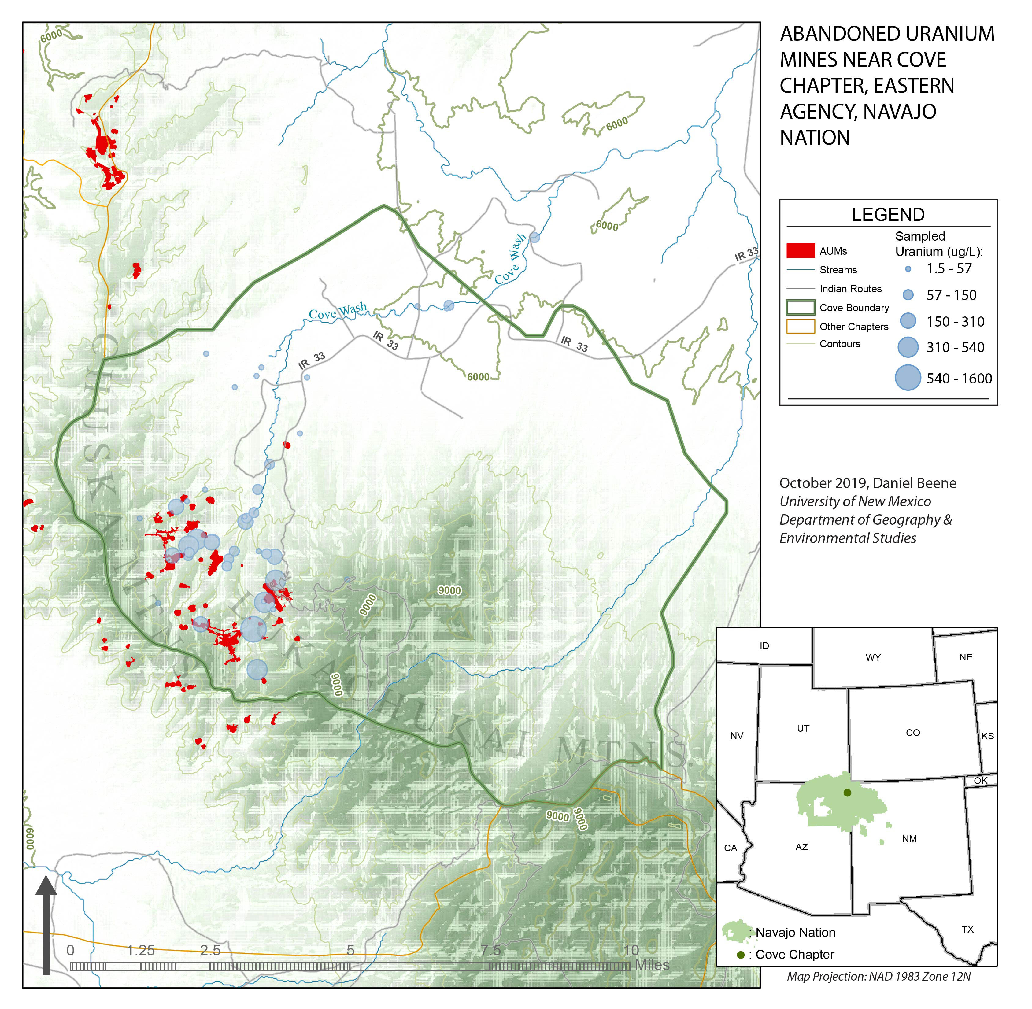 uranium mining map